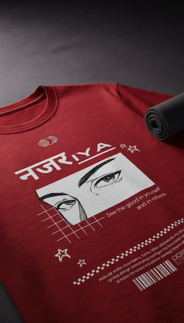 Red_Cotton_Graphic_Nazariya_Motivational_Eyes_T-Shirt_For_Unisex