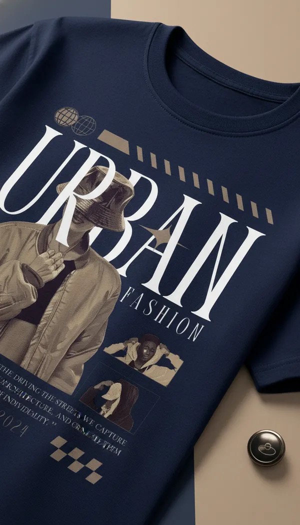 Blue_Cotton_Regular_Fit_Urban_Fashion_Graphic_T-Shirt_For_Unisex