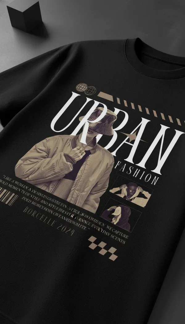 Black_Cotton_Regular_Fit_Urban_Fashion_Graphic_T-Shirt_For_Unisex