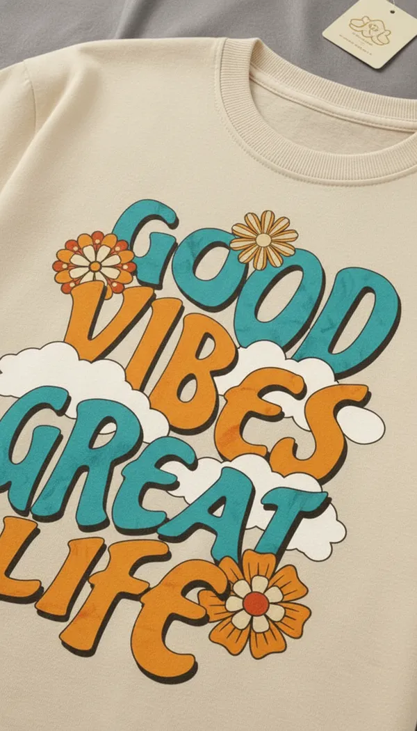 Beige_Cotton_Relaxed_Fit_Good_Vibes_Graphic_T-Shirt_For_Unisex