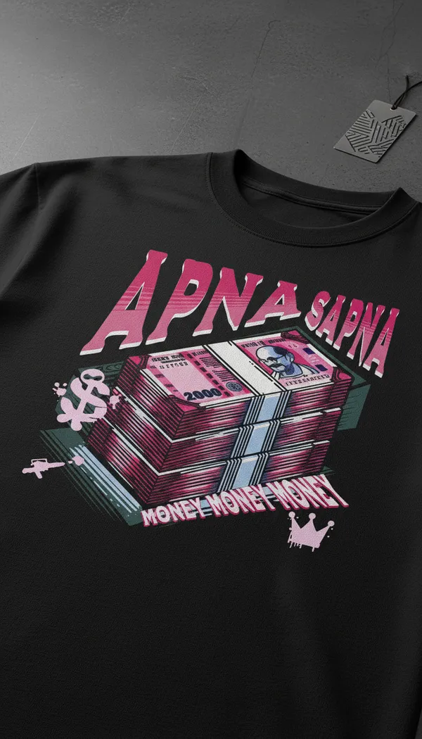 Black_Cotton_Regular_Fit_Apna_Sapna_Graphic_T-Shirt_For_Unisex