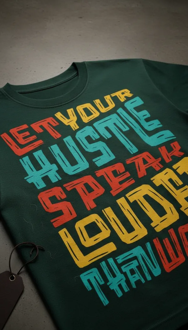 Green_Cotton_Regular_Fit_Hustle_Motivational_Graphic_T-Shirt_For_Unisex
