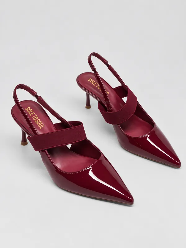 Maroon_Slingback_Kitten_Heels