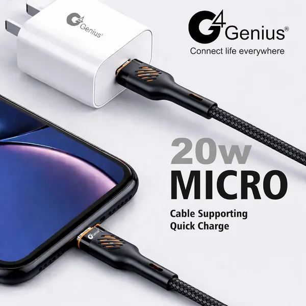 Black_Usb_To_Micro_Usb_Cable_1M_20W_Fast_Charging_Nylon_Braided_Tangle_Free_Charger_Cord_With_480Mbps_Data_Transfer_Pure_Copper_Cable_For_Android_Smartphones_Power_Banks_Speakers