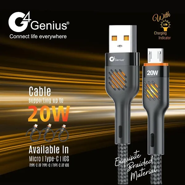 Black_Usb_To_Micro_Usb_Cable_1M_20W_Fast_Charging_Nylon_Braided_Tangle_Free_Charger_Cord_With_480Mbps_Data_Transfer_Pure_Copper_Cable_For_Android_Smartphones_Power_Banks_Speakers