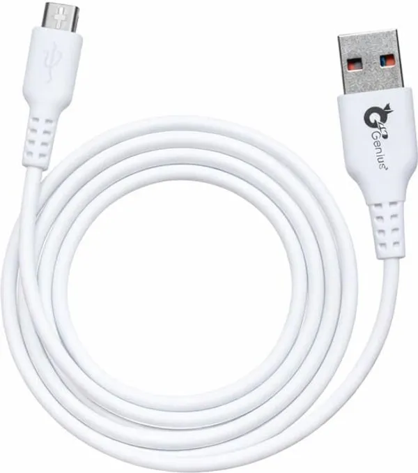 White_2.4A_Usb_To_Micro_Charging_&_Data_Cable_Fast_Charging_Cable_1_Meter_Pure_Copper_Charging_And_Data_Cable_Compatible_With_Android_Smartphones_Power_Banks_Bluetooth_Speakers_And_All_Micro_Usb_Devices_White
