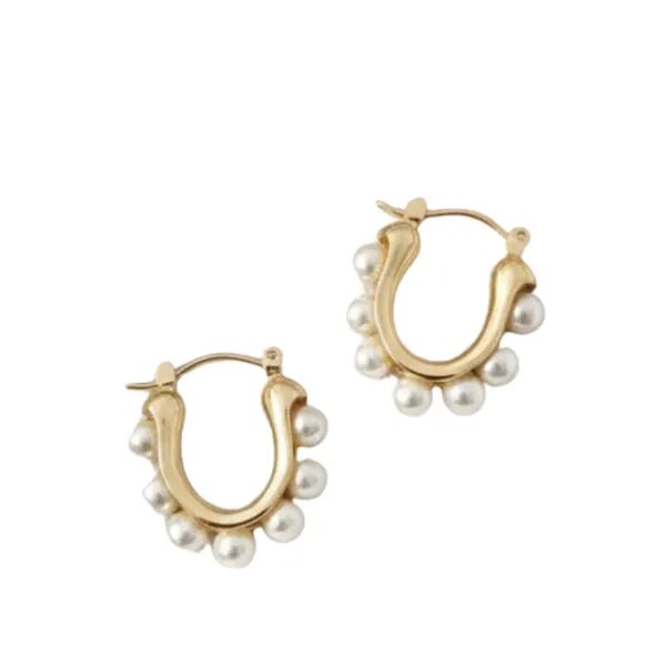 White_And_Gold_Alloy_Steel_Premium_Earrings_For_Women