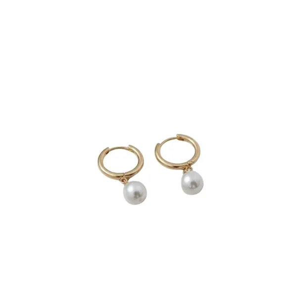 White_And_Gold_Alloy_Steel_Premium_Earrings_For_Women