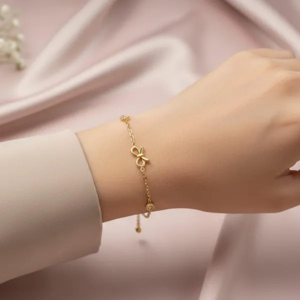 Gold_Alloy_Steel_Premium_Bracelet_For_Women
