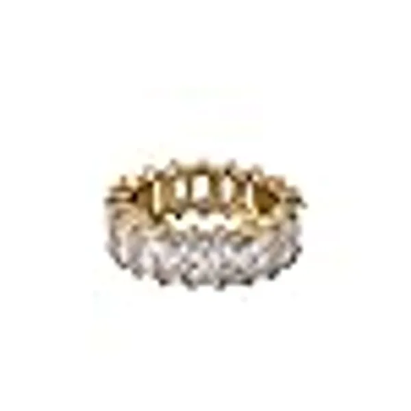 White_And_Gold_Alloy_Steel_Premium_Ring_For_Women