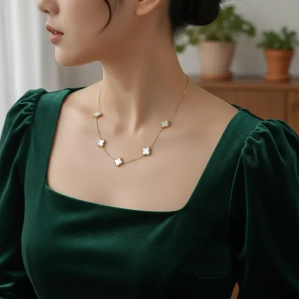 Gold_Alloy_Steel_Premium_Necklace_For_Women