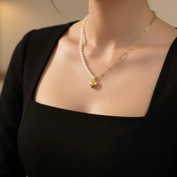 Gold_Alloy_Steel_Premium_Necklace_For_Women