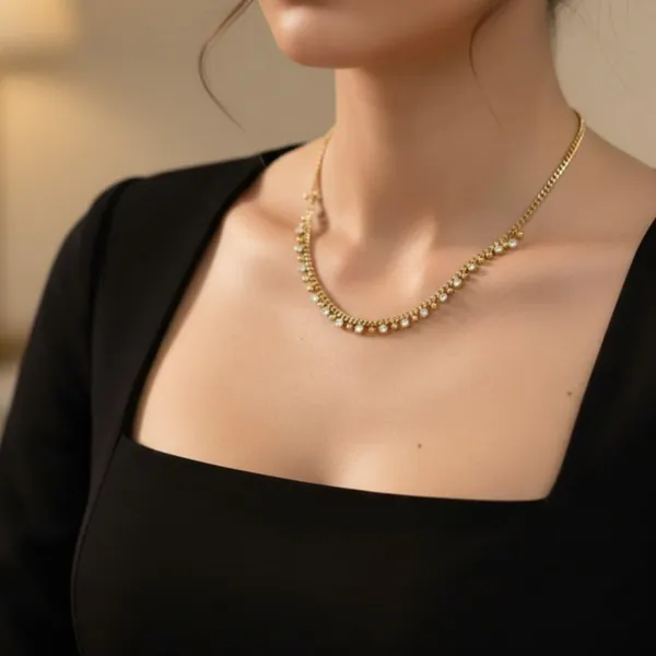 Gold_Alloy_Steel_Premium_Necklace_For_Women
