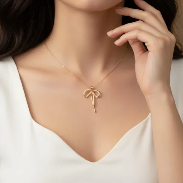 Gold_Alloy_Steel_Premium_Necklace_For_Women