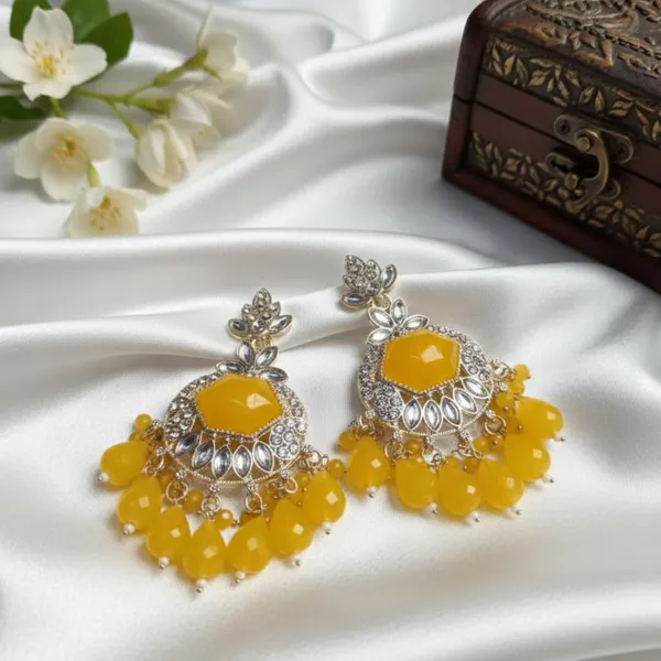 Yellow_Alloy_Steel_Premium_Earrings_For_Women