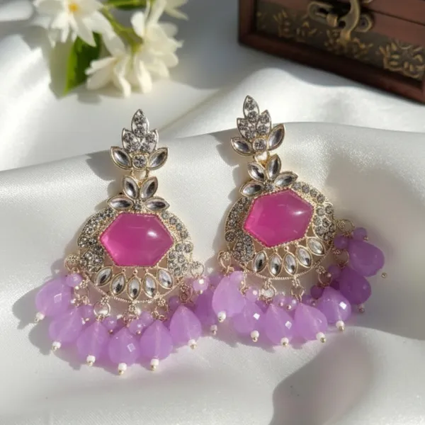 Purple_Alloy_Steel_Premium_Earrings_For_Women