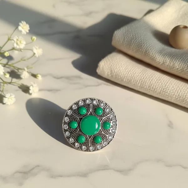 Green_Alloy_Steel_Premium_Ring_For_Women