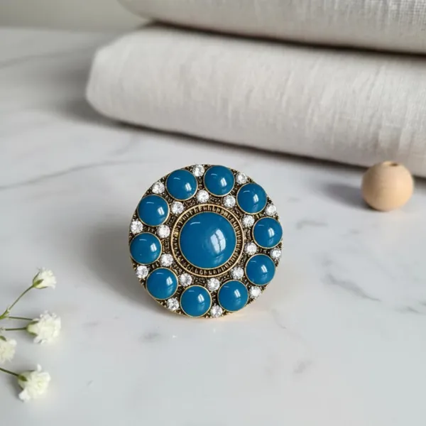 Blue_Alloy_Steel_Premium_Ring_For_Women