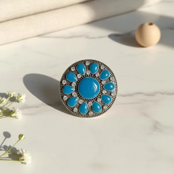 Blue_Alloy_Steel_Premium_Ring_For_Women