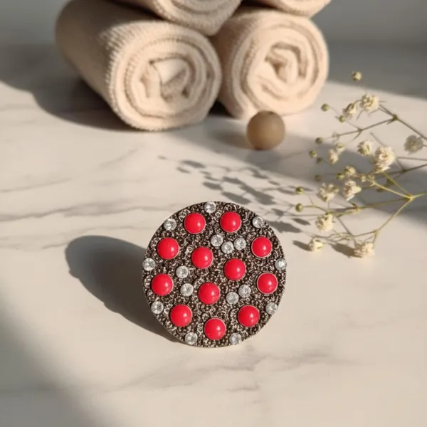 Red_Alloy_Steel_Premium_Ring_For_Women