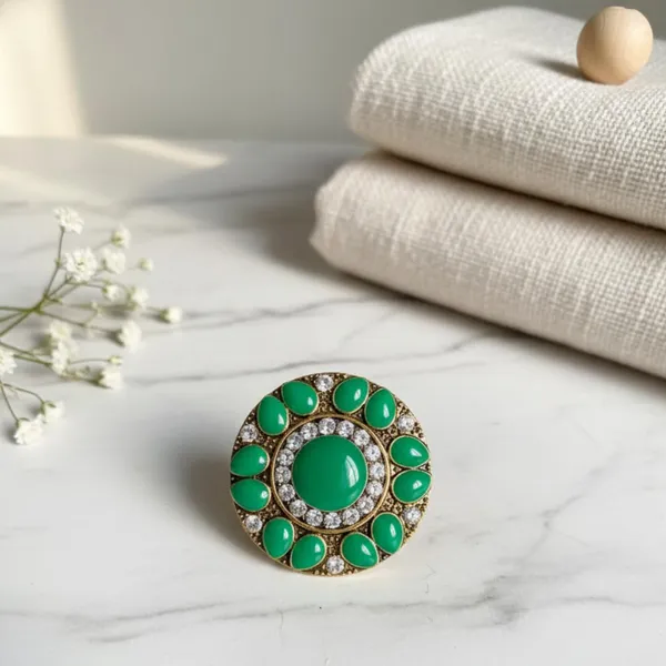 Green_Alloy_Steel_Premium_Ring_For_Women