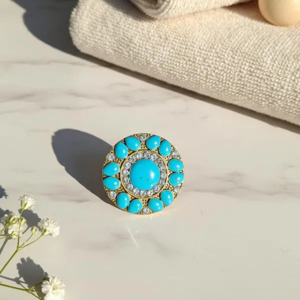 Turquoise_Alloy_Steel_Premium_Ring_For_Women