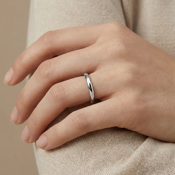 Silver_Alloy_Steel_Premium_Ring_For_Women