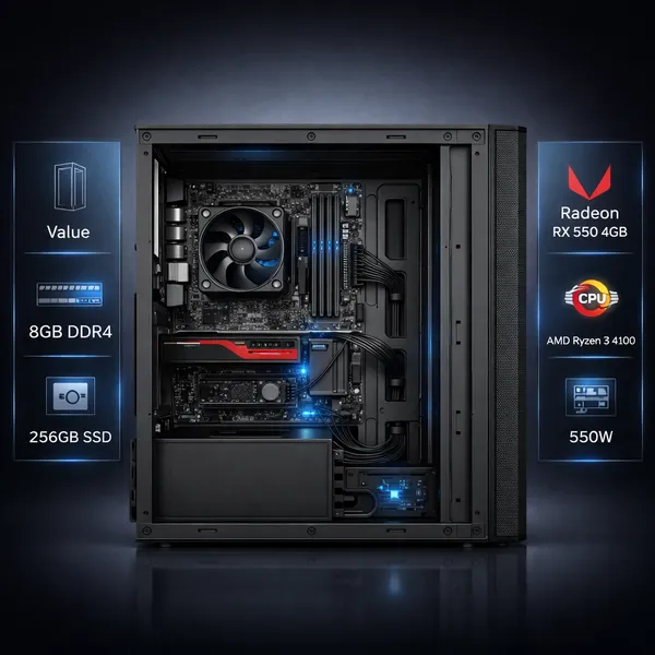 31900_Gaming_PC_Build_–_Ryzen_3_4100_|_8GB_RAM_|_256GB_SSD_|_RX_550_4GB_|_HDMI/DP