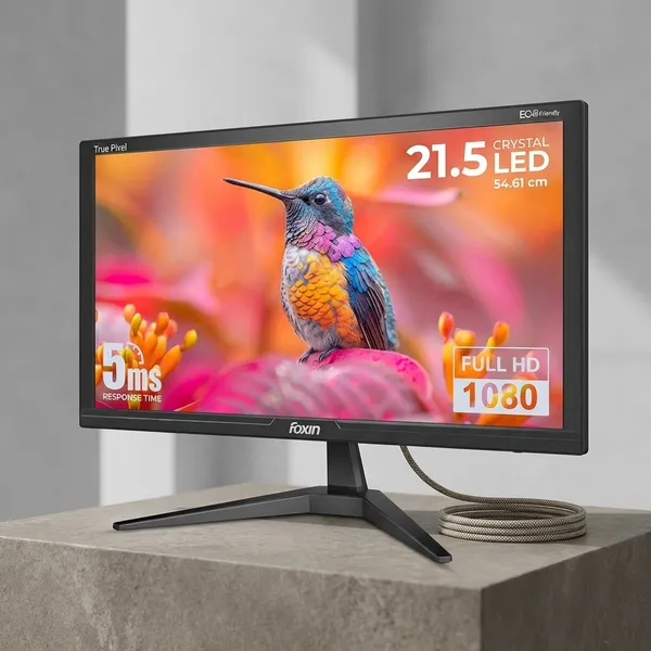 Foxin_LED_Monitor_LM21WHD_–_20’’(50.8CM)_with_1600_x_900_HD_Quality_&_VGA+HDMI_Ports_|_PC_Input_|_Plug_&_Play_|_Slim_&_Power_Saver_(3Year_Warranty)
