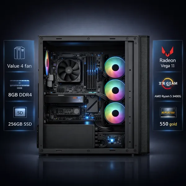 28390_Gaming_PC_Build_–_Ryzen_5_3400G_|_8GB_RAM_|_256GB_SSD_|_Vega_11_Graphics_|_HDMI/VGA