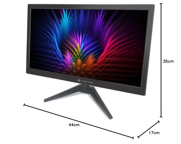 Lapcare_LM195WDH_19_Inch(48.26CM)_LED_Display_16:10_1440x900_Pixel_Ratio,Tilt_Stand,Vesa_Mount,HDMI_+_VGA_Port_(Black