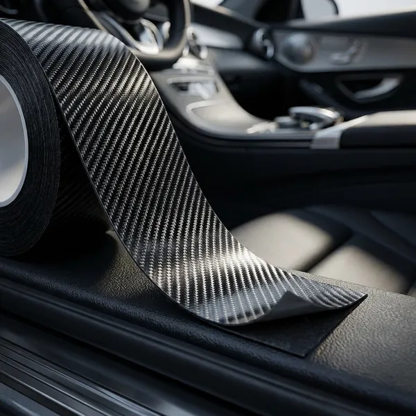 Black_Carbon_Fiber_Car_Door_Protector_For_Car_Protection
