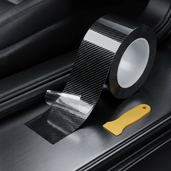 Balck_Carbon_Fiber_Car_Door_Protector_For_Car_Protection