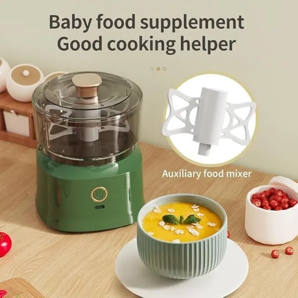 Mini_Food_Chopper,_Green,_Electric_Food_Processor_with_Copper_Accent,_Compact_Kitchen_Appliance