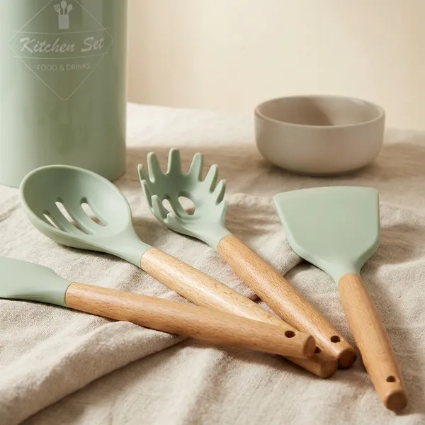 Mint_Green_Silicone_And_Wood_Kitchen_Utensils_Set_For_Kitchen