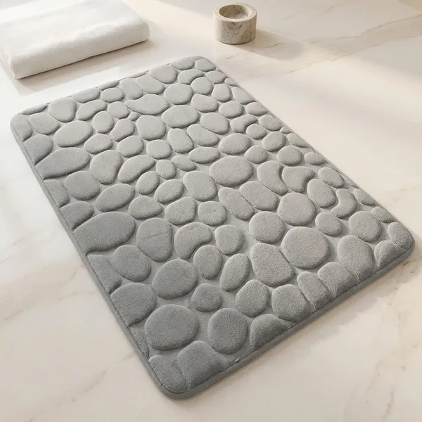 Grey_Memory_Foam_Fabric_And_Rubber_Bath_Mat_For_Bathroom