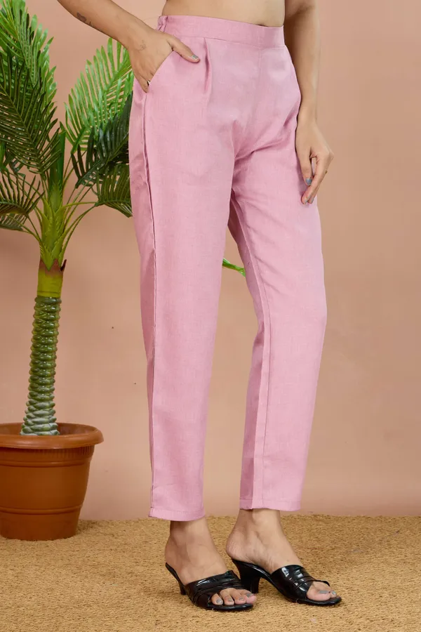 Pink_Cotton_Regular_Fit_Trouser_For_Women