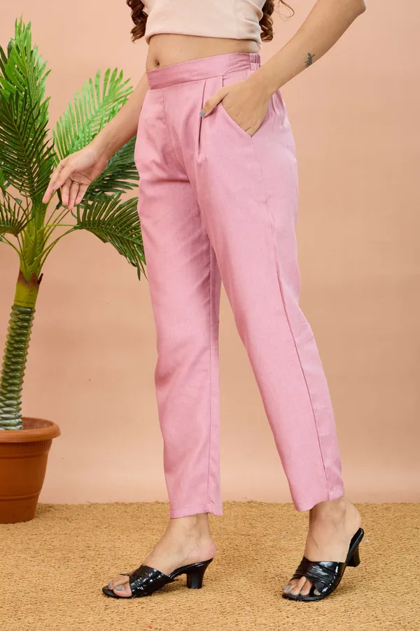Pink_Cotton_Regular_Fit_Trouser_For_Women