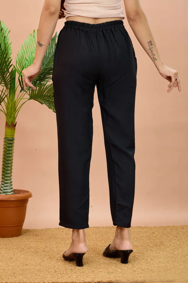 Black_Cotton_Regular_Fit_Trouser_For_Women