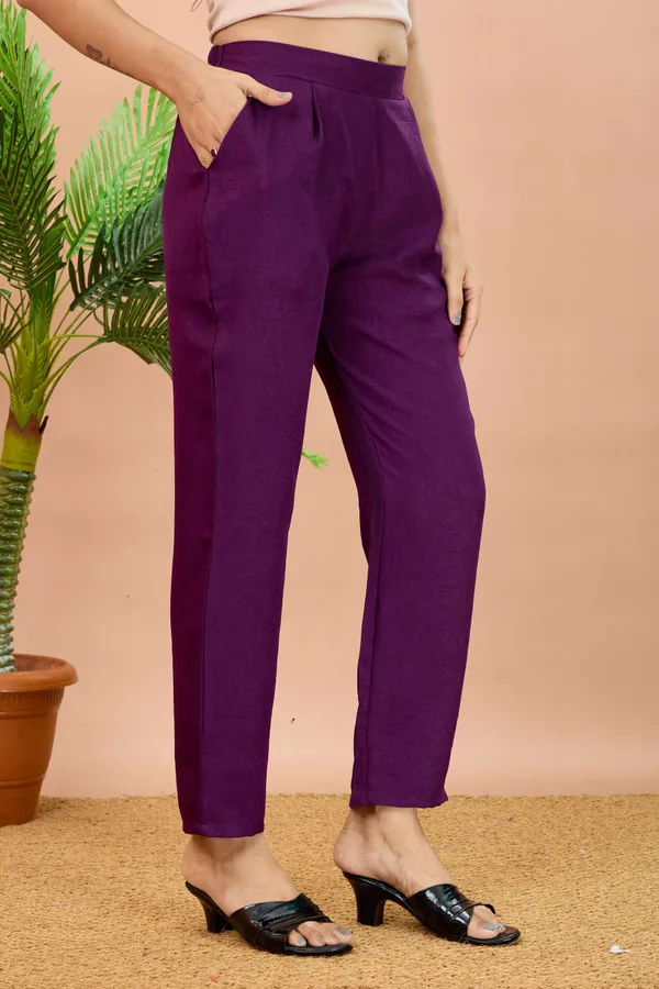 Purple_Cotton_Regular_Fit_Trouser_For_Women