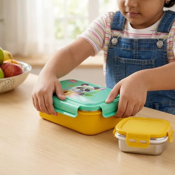 Yellow_Stainless_Steel_Happy_Bite_Big_Inner_Steel_Lunch_Box_For_Office,_School