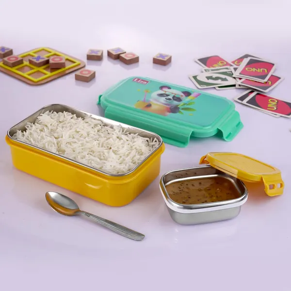 Yellow_Stainless_Steel_Happy_Bite_Big_Inner_Steel_Lunch_Box_For_Office,_School