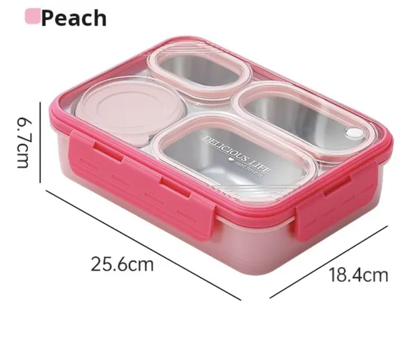 Pink_Stainless_Steel_Lunch_Buddy_Snack_And_Tiffin_Box_For_Office,_School