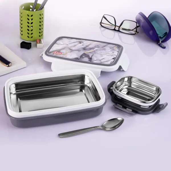 Grey_Stainless_Steel_Snack_Pro_Lunch_Box_For_Office,_School
