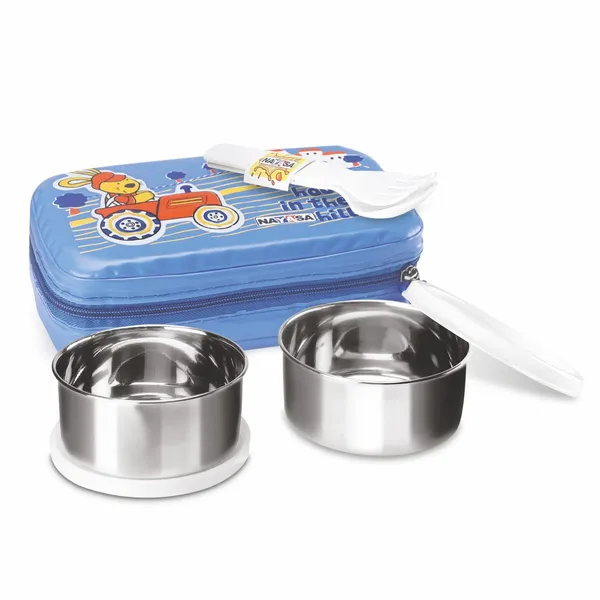 Blue_Stainless_Steel_Nayasa_Crunchy_Munchy_Kids_Tiffin_Lunch_Box_For_Office,_School