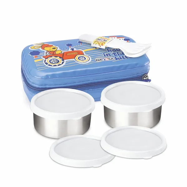 Blue_Stainless_Steel_Nayasa_Crunchy_Munchy_Kids_Tiffin_Lunch_Box_For_Office,_School