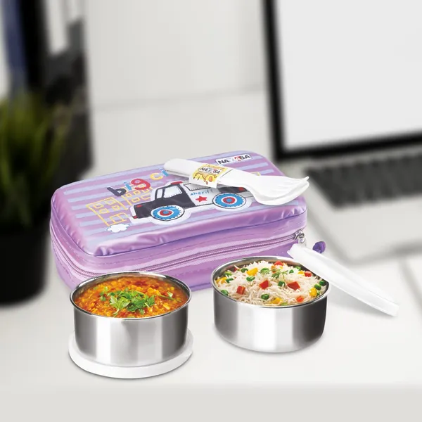 Purple_Stainless_Steel_Nayasa_Crunchy_Munchy_Kids_Lunch_Box_For_Office,_School