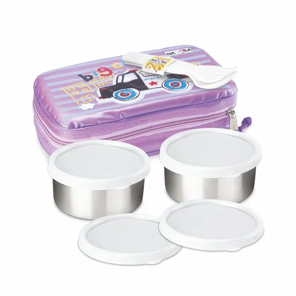Purple_Stainless_Steel_Nayasa_Crunchy_Munchy_Kids_Lunch_Box_For_Office,_School