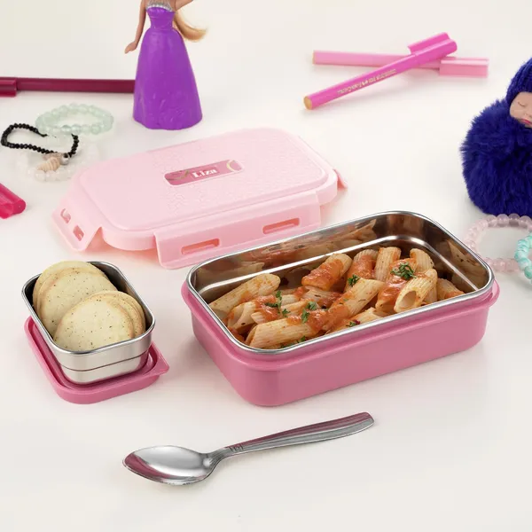 Pink_Stainless_Steel_Lunch_Break_Small_Insulated_Tiffin_Box_For_Office,_School