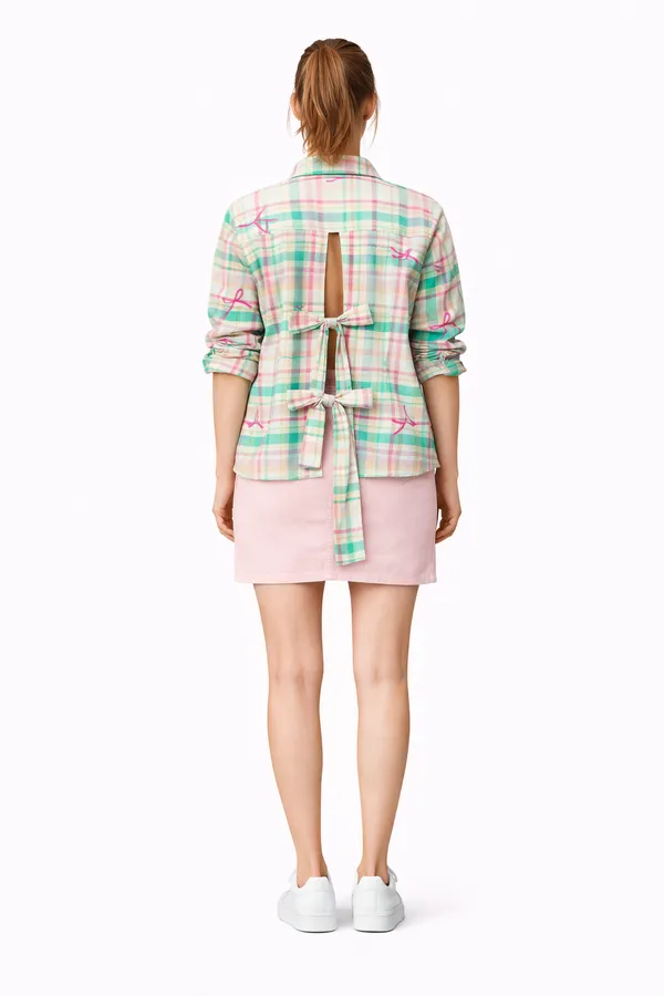 Womens_Pastel_Check_N_Plaid_Shirt_With_Korean_Back_Cut-Out_Tie-Up_Detail